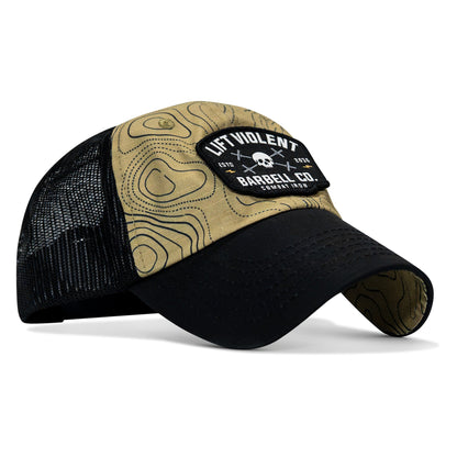 Lift Violent Barbell Co Patch. Tactical Ripstop Mesh Snapback Hat