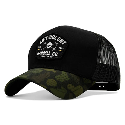 Lift Violent Barbell Co Patch Snapback Hat
