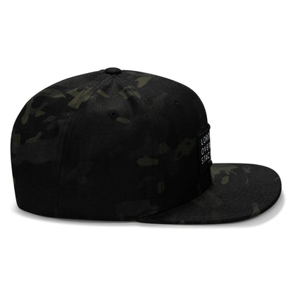Lord Watch Over Me As I Stack Bodies Patch Flatbill SnapBack Hat