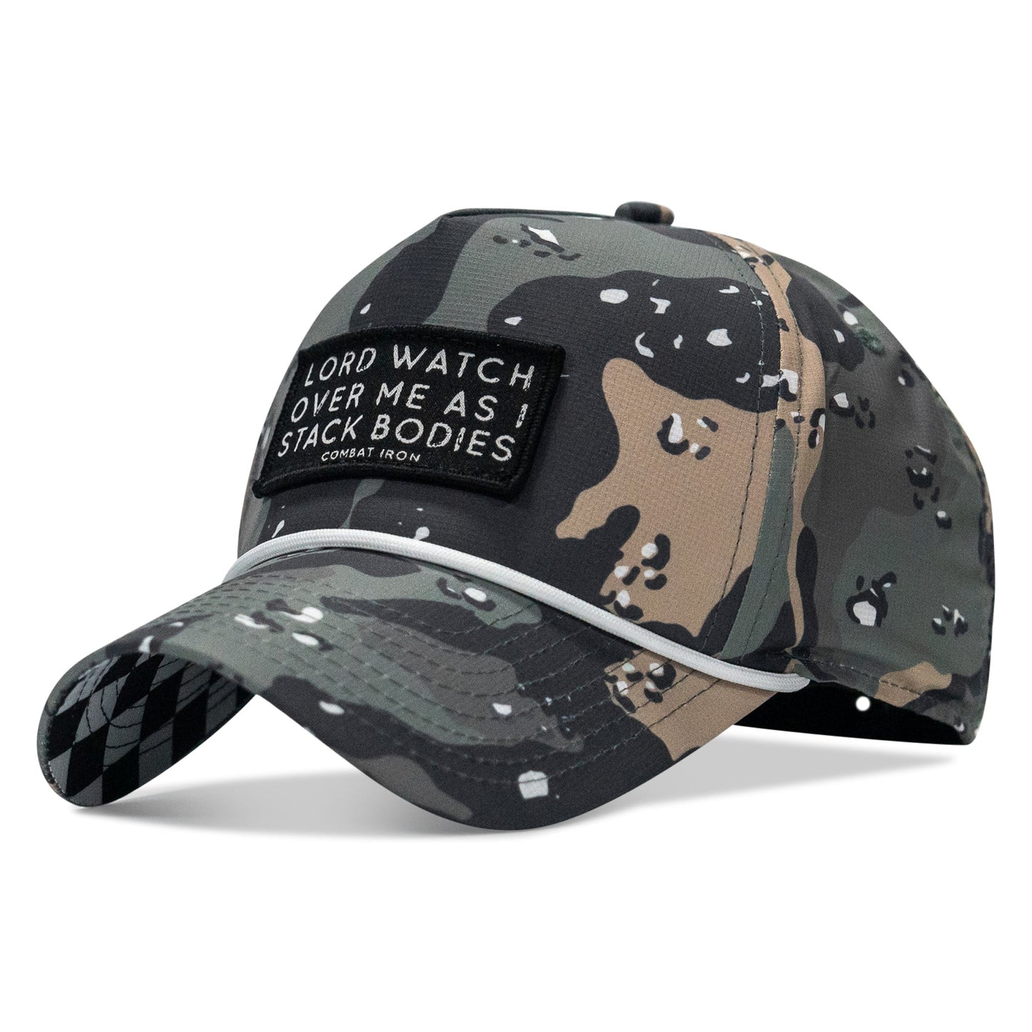 Lord Watch Over Me As I Stack Bodies Patch Waterproof Weekender Snapback