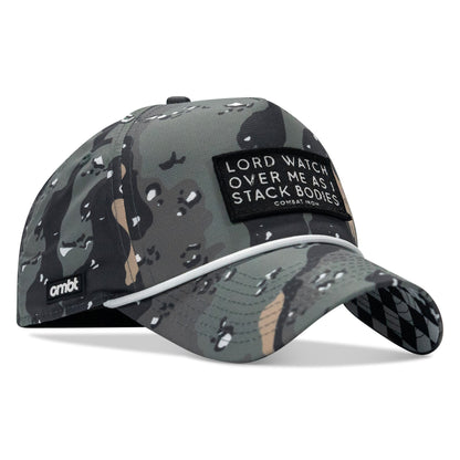 Lord Watch Over Me As I Stack Bodies Patch Waterproof Weekender Snapback