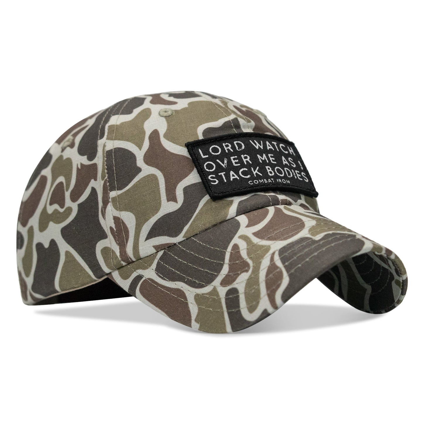 Lord Watch Over Me As I Stack Bodies Patch Tactical Ripstop Mesh Snapback Hat