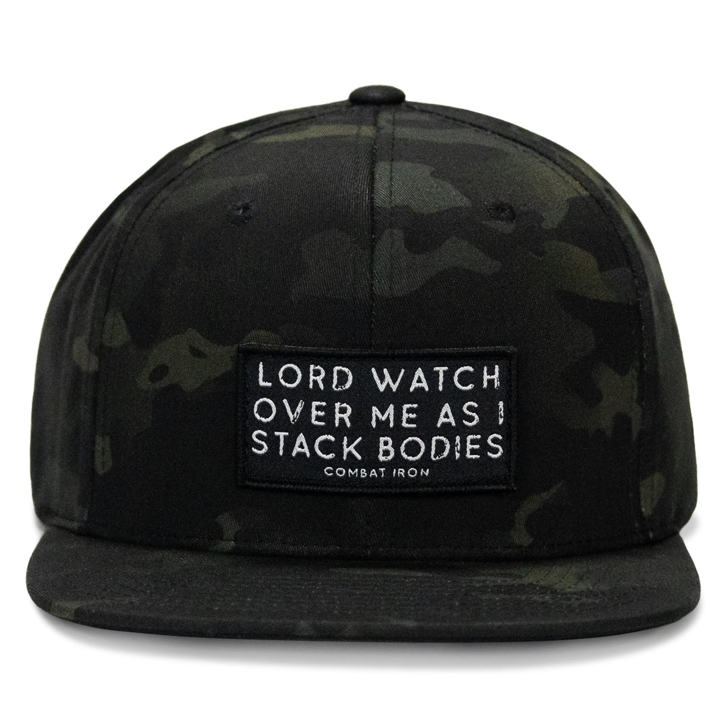 Lord Watch Over Me As I Stack Bodies Patch Flatbill Hat