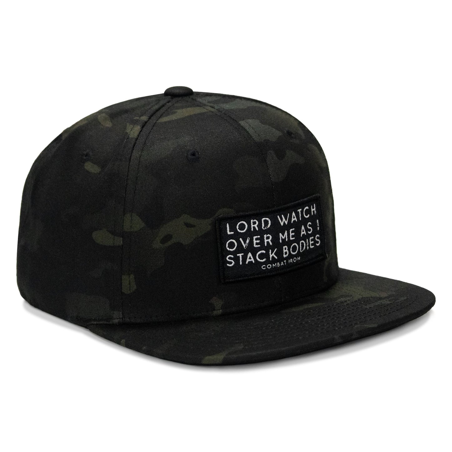 Lord Watch Over Me As I Stack Bodies Patch Flatbill Hat