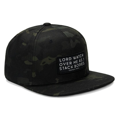 Lord Watch Over Me As I Stack Bodies Patch Flatbill Hat