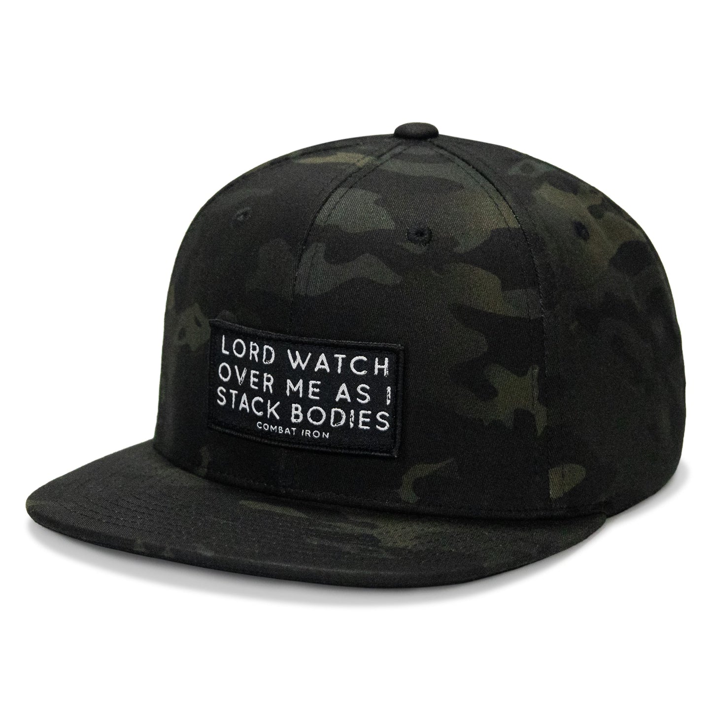 Lord Watch Over Me As I Stack Bodies Patch Flatbill Hat