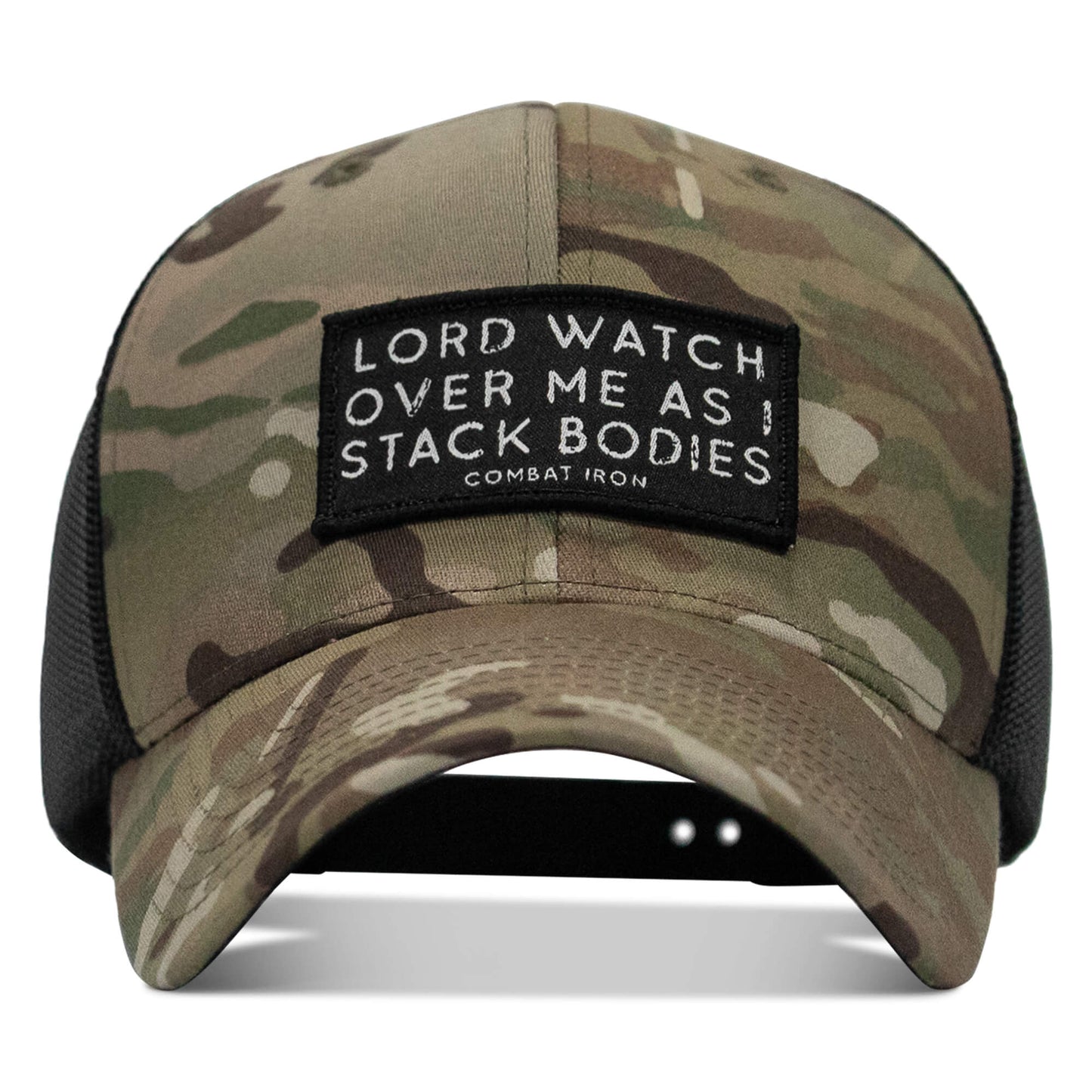 Lord Watch Over Me As I Stack Bodies Patch Snapback Hat