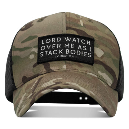 Lord Watch Over Me As I Stack Bodies Patch Snapback Hat