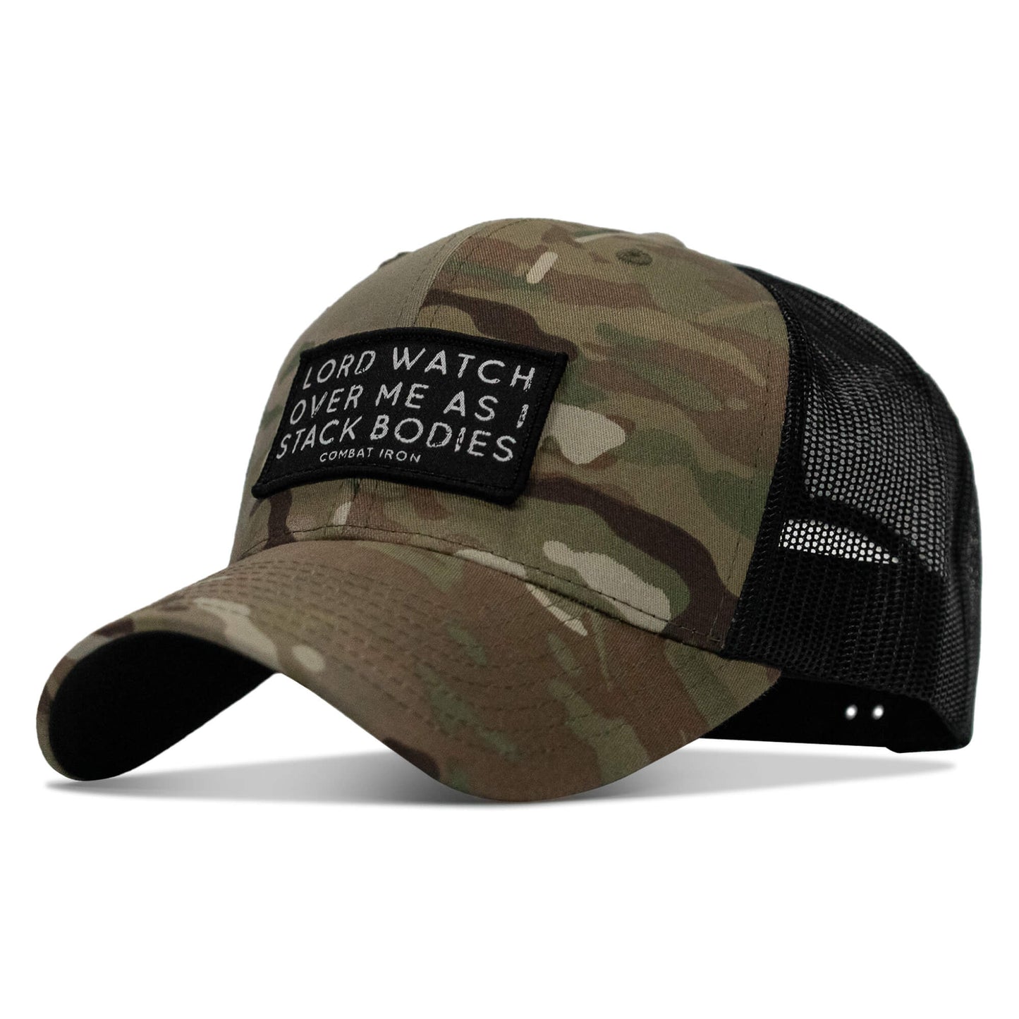 Lord Watch Over Me As I Stack Bodies Patch Snapback Hat