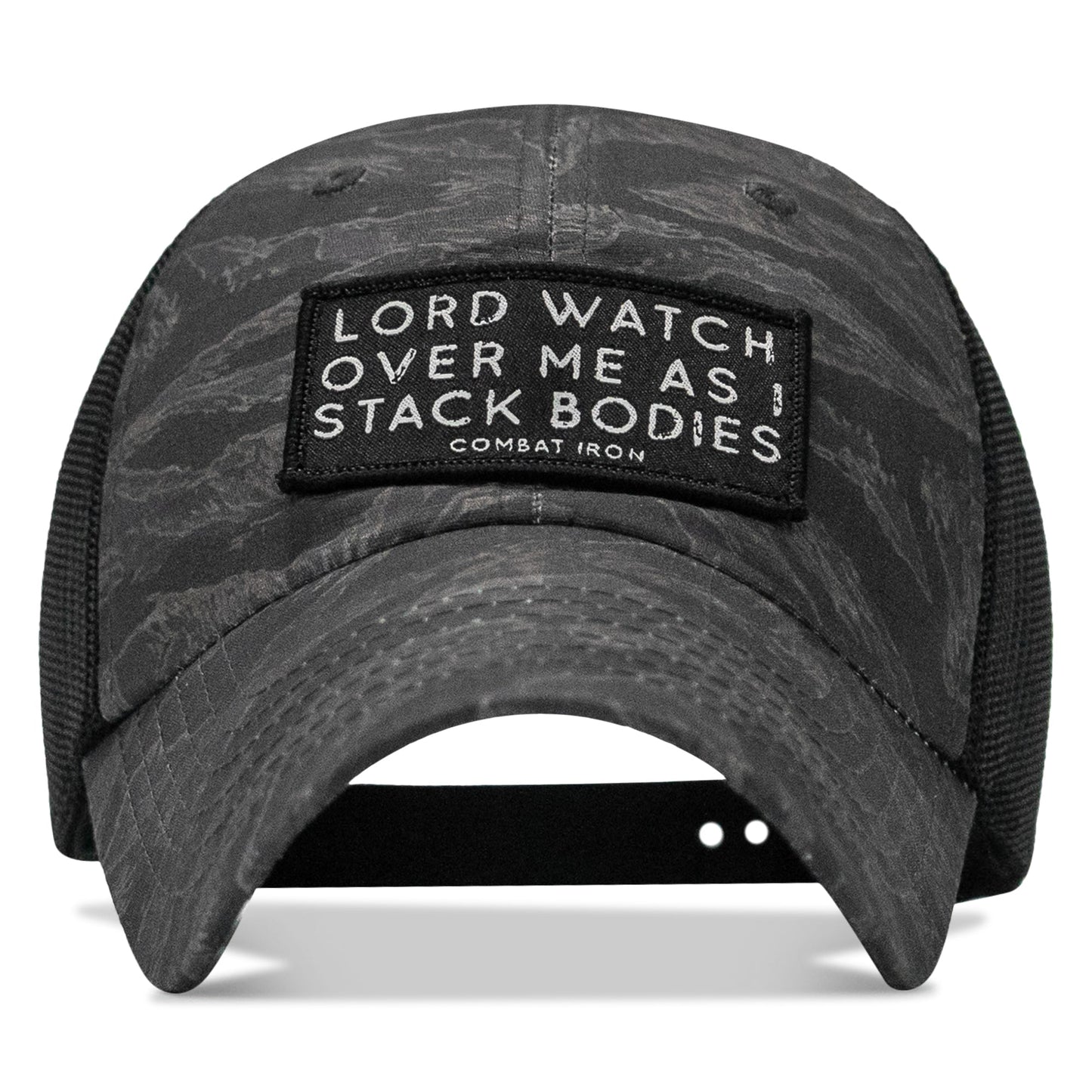 Lord Watch Over Me As I Stack Bodies Patch Tactical Ripstop Mesh Snapback Hat