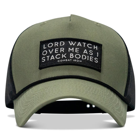 Lord Watch Over Me As I Stack Bodies Patch Rope Snapback