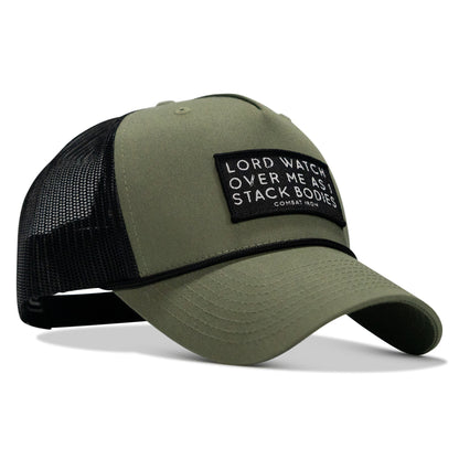 Lord Watch Over Me As I Stack Bodies Patch Rope Snapback