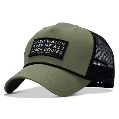 Lord Watch Over Me As I Stack Bodies Patch Rope Snapback