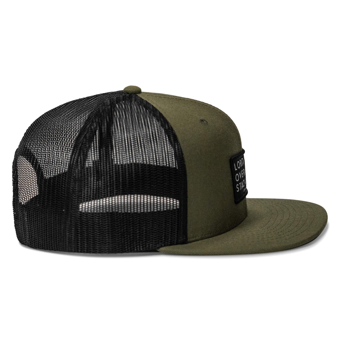 Lord Watch Over Me As I Stack Bodies Patch Flatbill SnapBack Hat