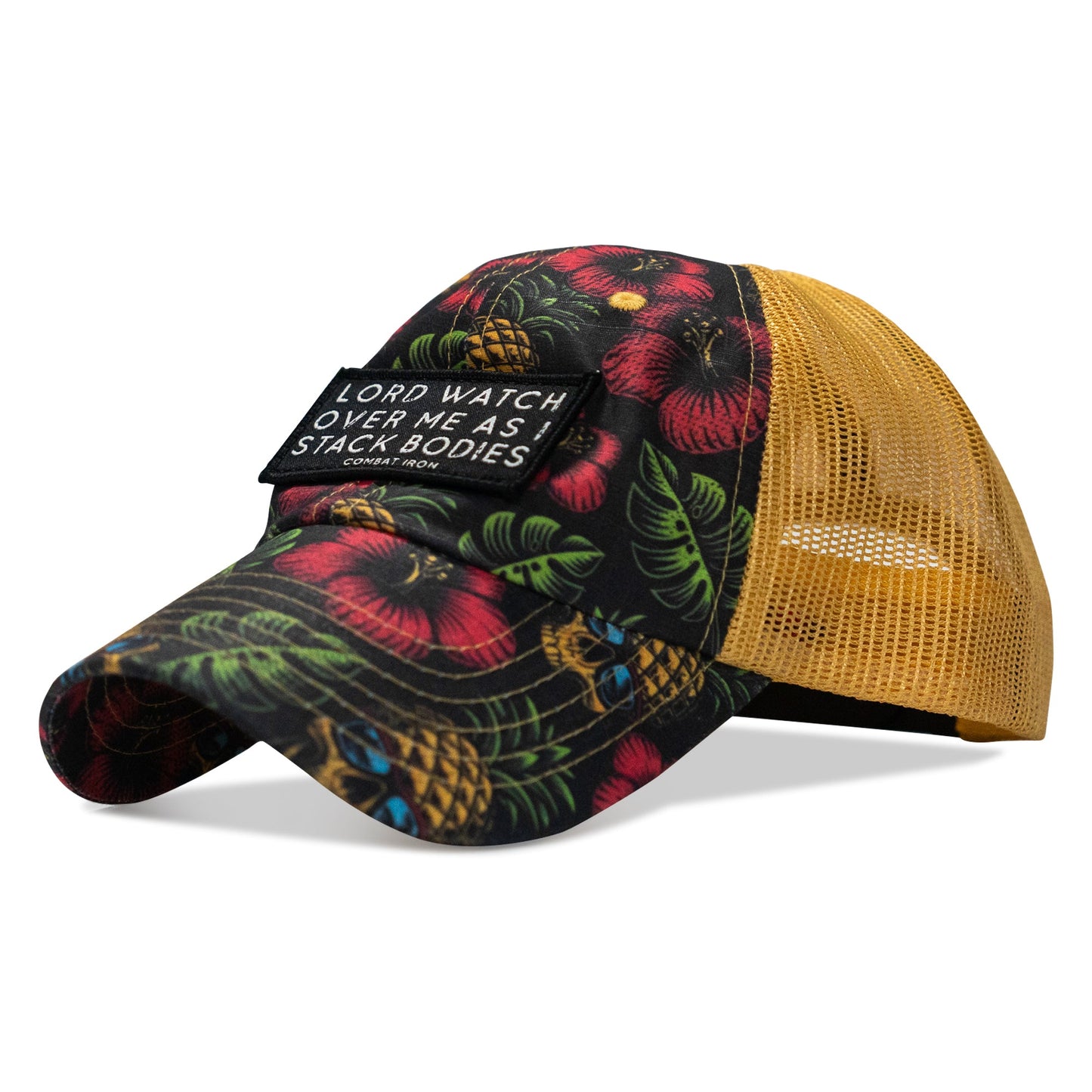 Lord Watch Over Me As I Stack Bodies Patch Tactical Ripstop Mesh Snapback Hat