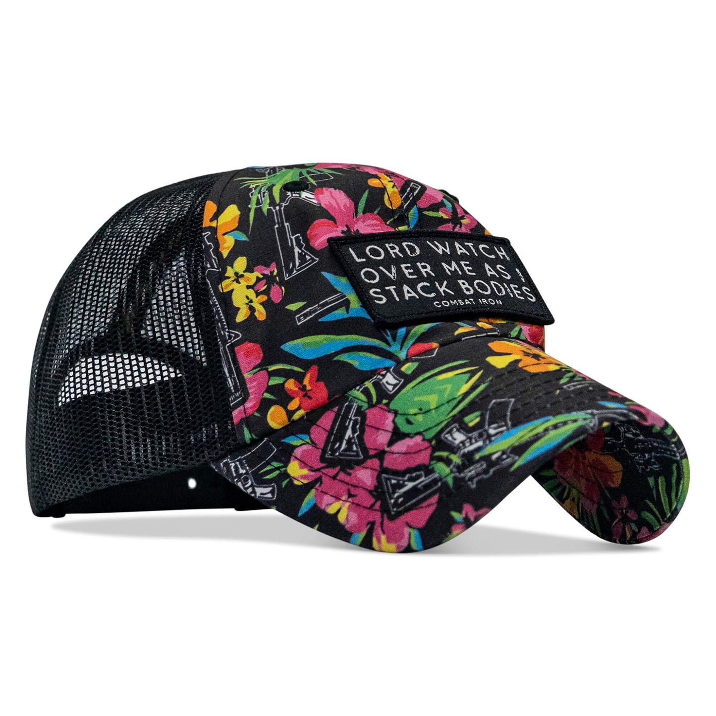 Lord Watch Over Me As I Stack Bodies Patch Tactical Ripstop Mesh Snapback Hat