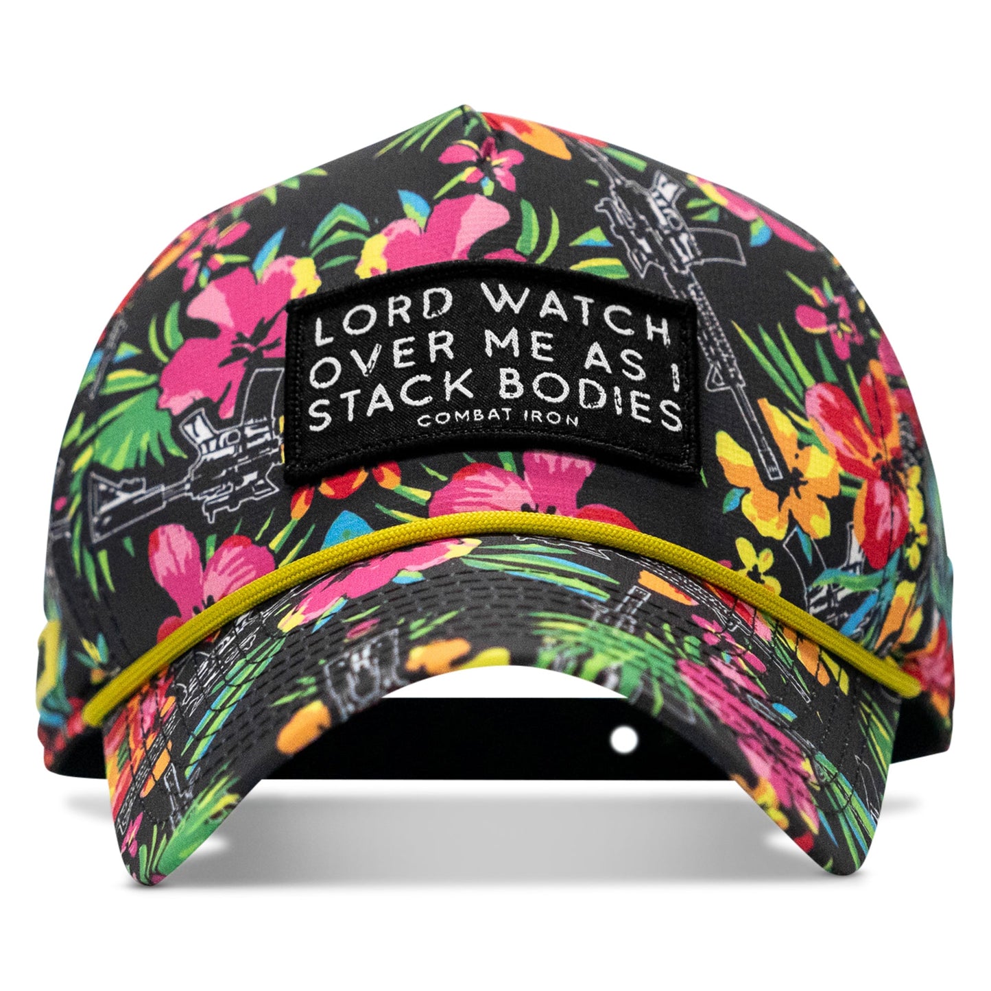 Lord Watch Over Me As I Stack Bodies Patch Waterproof Weekender Snapback