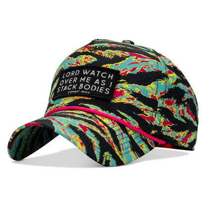 Lord Watch Over Me As I Stack Bodies Patch Waterproof Weekender Snapback