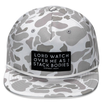 Lord Watch Over Me As I Stack Bodies Patch Flatbill Hat