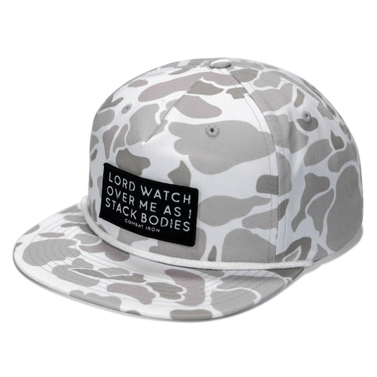 Lord Watch Over Me As I Stack Bodies Patch Flatbill Hat