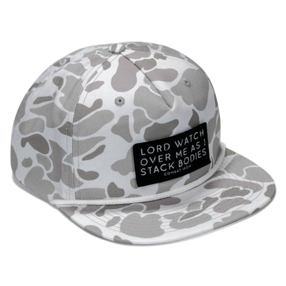 Lord Watch Over Me As I Stack Bodies Patch Flatbill Hat