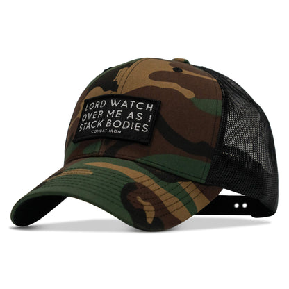 Lord Watch Over Me As I Stack Bodies Patch Snapback Hat