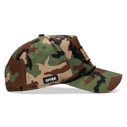 Lord Watch Over Me As I Stack Bodies (Tan) Patch Waterproof Weekender Snapback