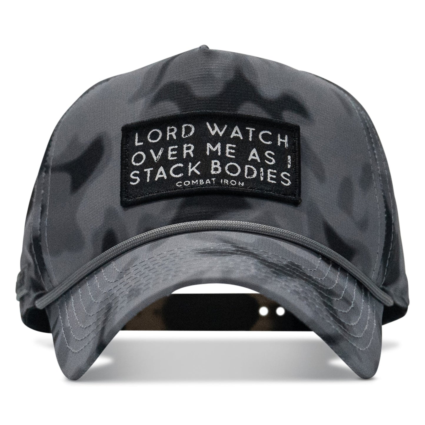 Lord Watch Over Me As I Stack Bodies Patch Waterproof Weekender Snapback