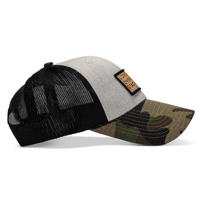 Lord Watch Over Me As I Stack Bodies Tan Patch Snapback Hat