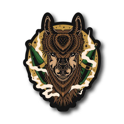 Llamas Of War Sticker
