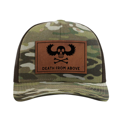Death From Above Leather Patch Tactical Snapback