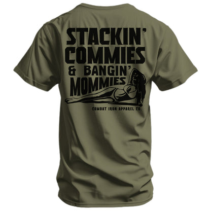 Stackin' Commies & Bangin' Mommies Men's T-Shirt