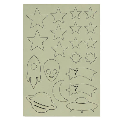Mini Morale - Laser Cut 'Outta This World' Pack - Glow in the Dark