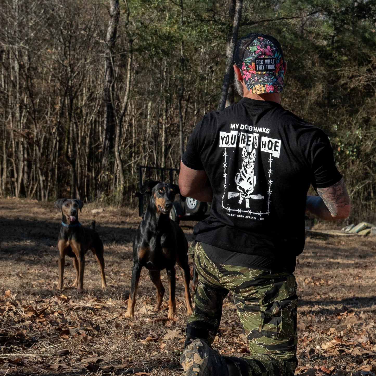 My Dog Thinks You're A Hoe Men's T-Shirt