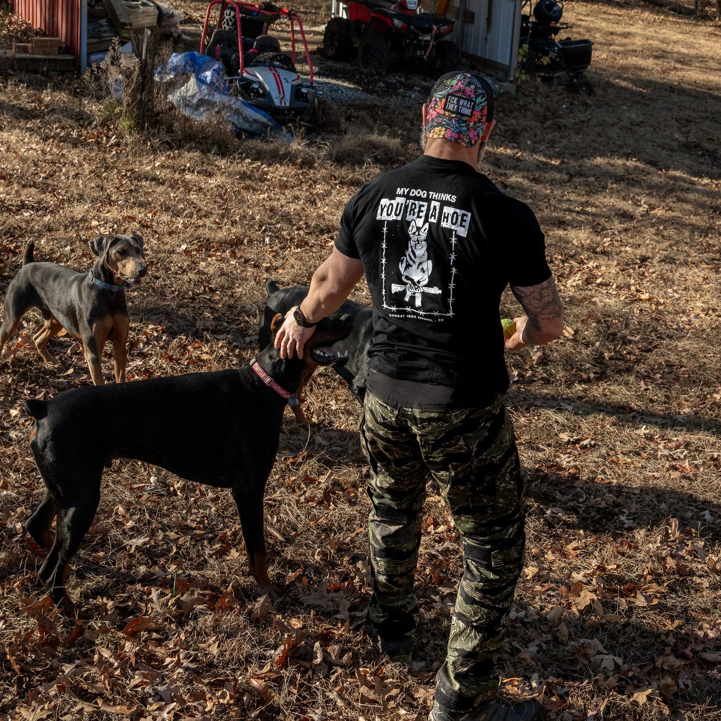 My Dog Thinks You're A Hoe Men's T-Shirt