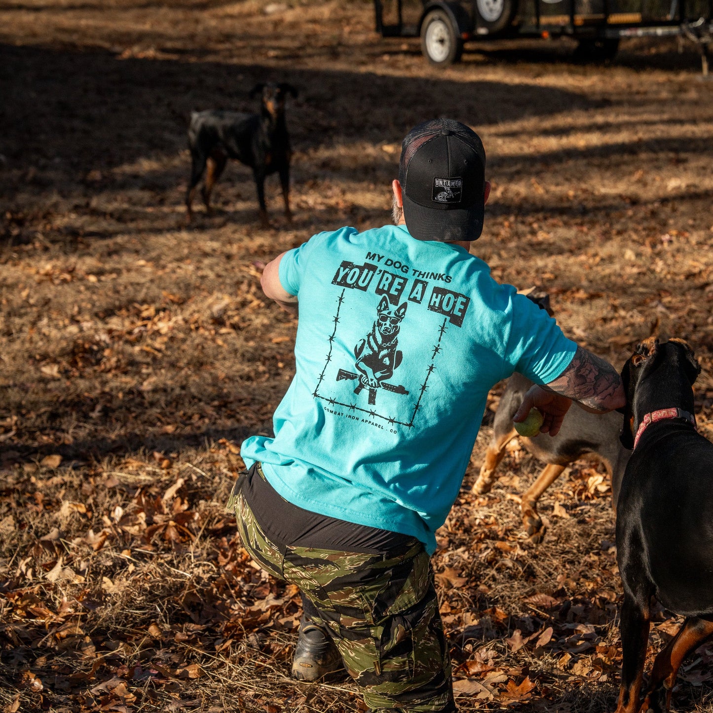 My Dog Thinks You're A Hoe Men's T-Shirt