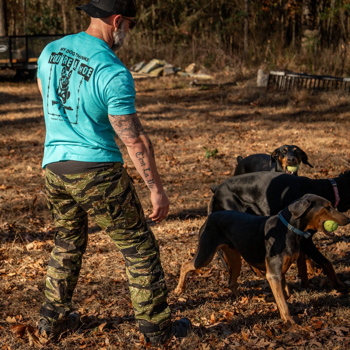 My Dog Thinks You're A Hoe Men's T-Shirt