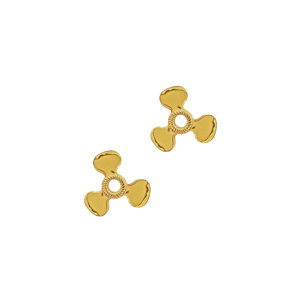 Navy Machinist Navy Collar Device STA-BRITE® Gold Finish Pin-on (PAIR)