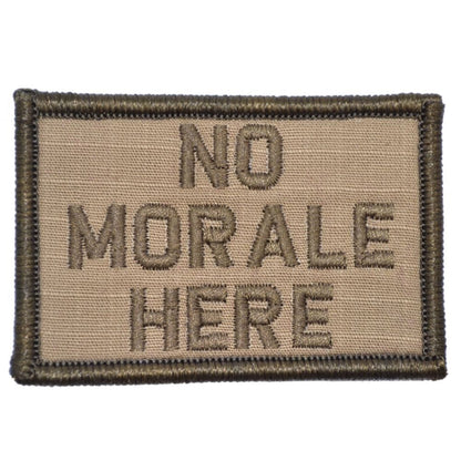 No Morale Here - 2x3 Patch