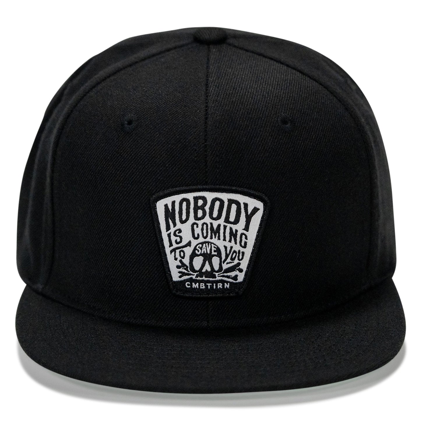 Nobody Is Coming To Save You Patch Flatbill Snapback Hat