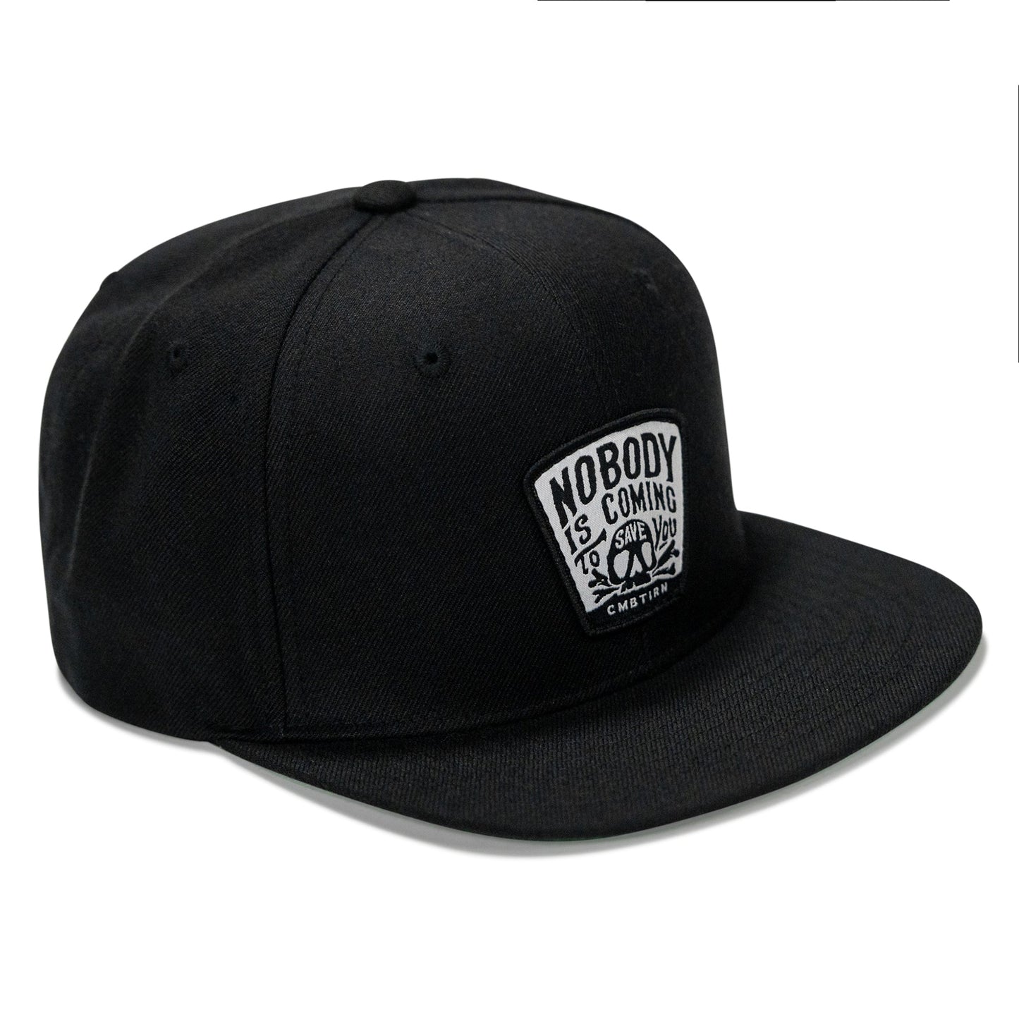 Nobody Is Coming To Save You Patch Flatbill Snapback Hat