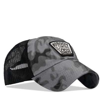 Nobody Is Coming To Save You Skull Patch Ripstop Snapback