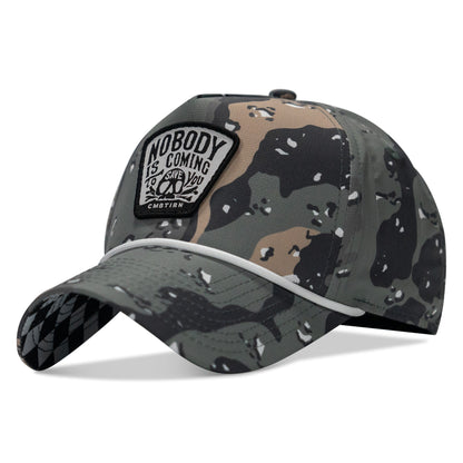 Nobody Is Coming To Save You Skull Patch Waterproof Weekender Snapback