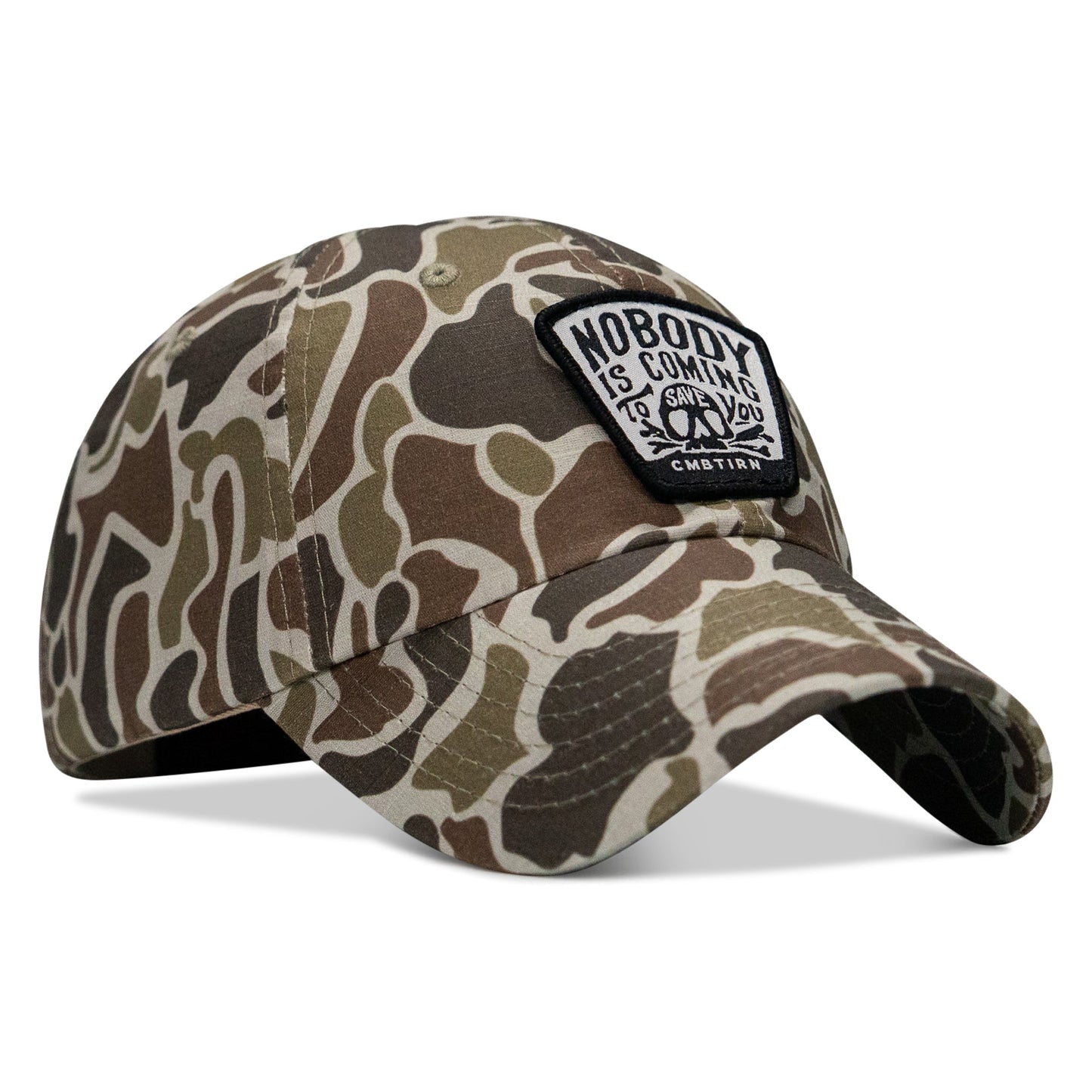 Nobody Is Coming To Save You Skull Patch RipStop Low Pro Operator Hat