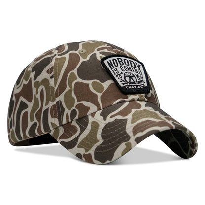 Nobody Is Coming To Save You Skull Patch Ripstop Snapback