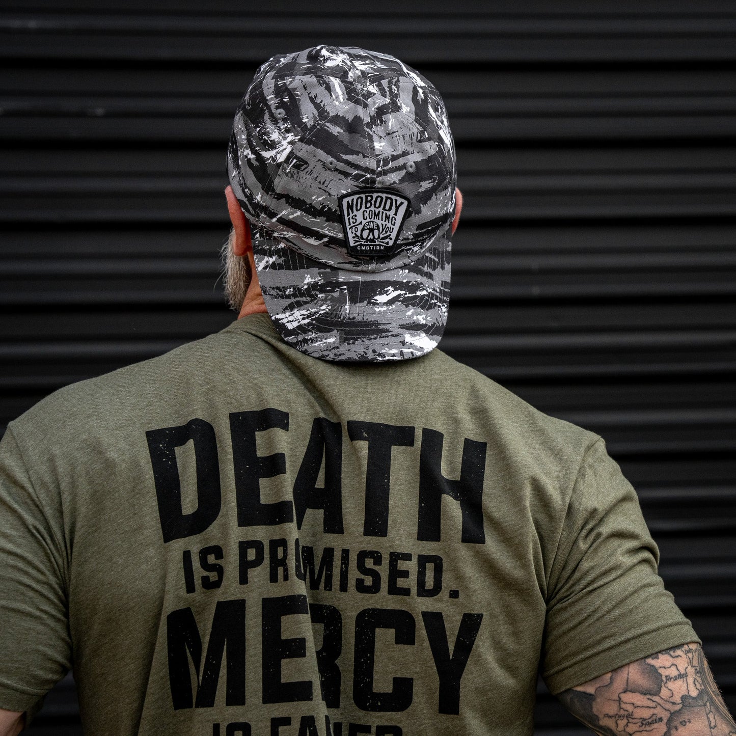 Nobody Is Coming To Save You Skull Patch RipStop Low Pro Operator Hat