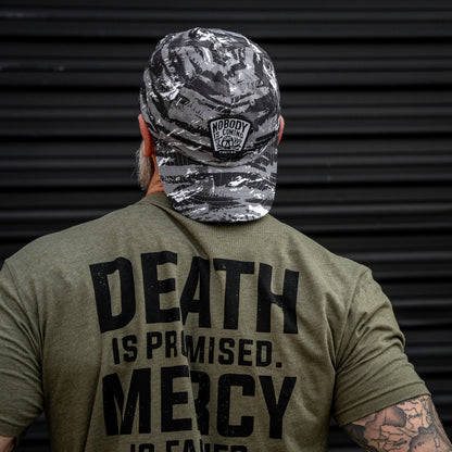 Nobody Is Coming To Save You Skull Patch Ripstop Snapback