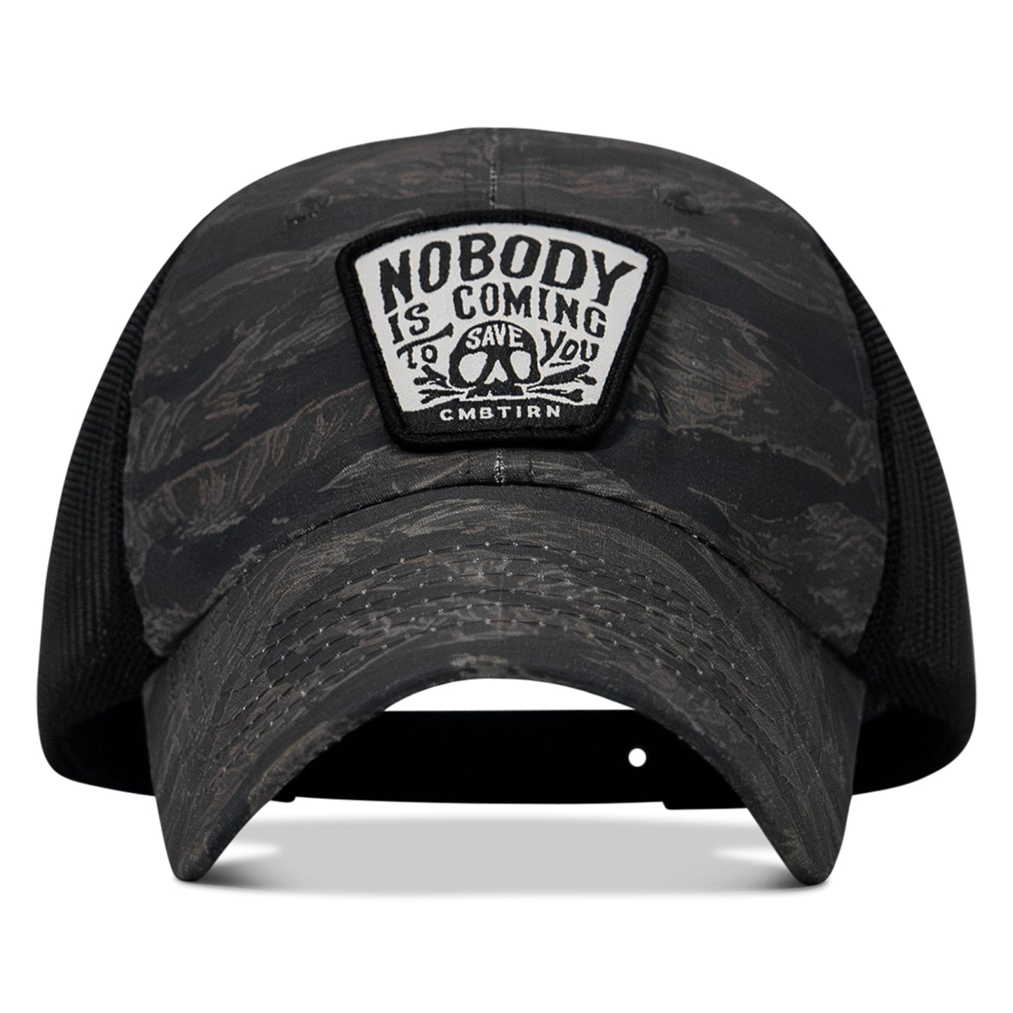 Nobody Is Coming To Save You Skull Patch Ripstop Snapback