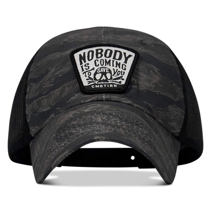 Nobody Is Coming To Save You Skull Patch RipStop Low Pro Operator Hat