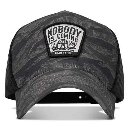 Nobody Is Coming To Save You Skull Patch Five Panel Breacher Snapback Hat